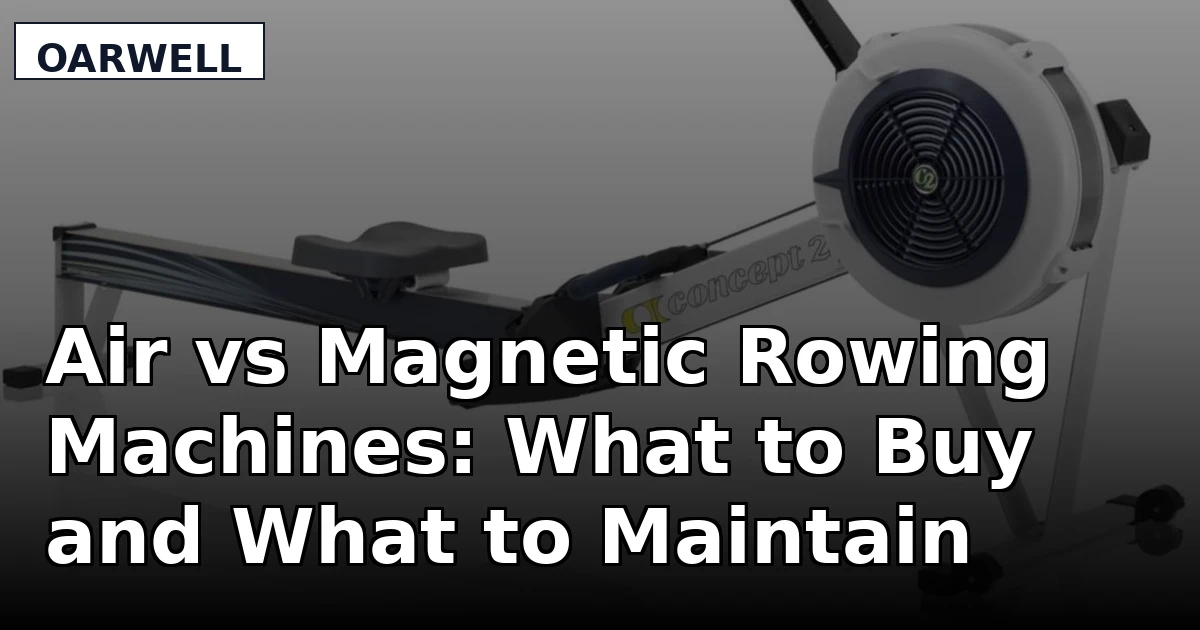 Air vs Magnetic Rowing Machines: What to Buy and What to Maintain