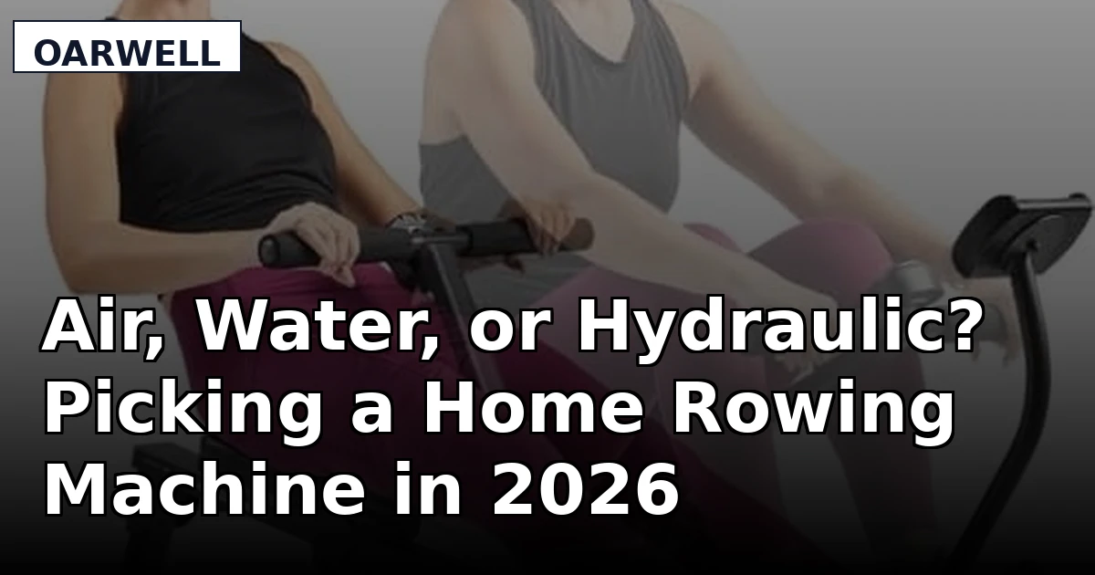 Air, Water, or Hydraulic? Picking a Home Rowing Machine in 2026