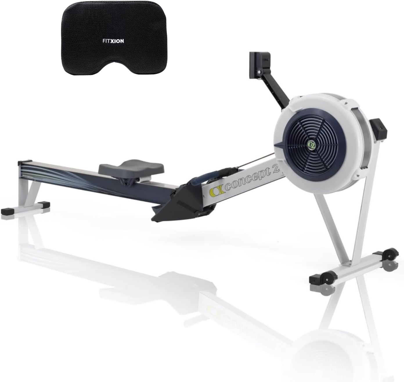 Concept2 RowErg Indoor Rowing Machine - PM5 Monitor, Device Holder, Adjustable Air Resistance, Easy Storage with FitXion Seat Cushion