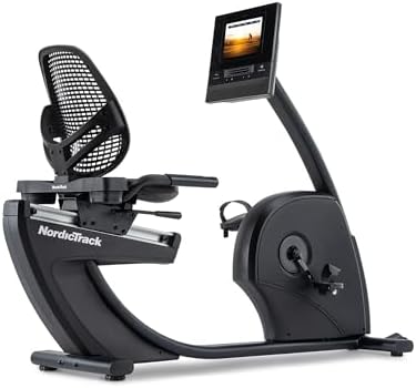 NordicTrack 10 Recumbent Bike | Recumbent Exercise Bike with Touchscreen Display and Comfortable Backrest for Low Impact Home Cardio Workouts : Sports &amp; Outdoors