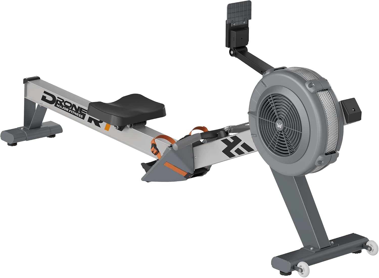 MAJOR FITNESS Drone R1 Indoor Rowing Machine, 10-Level Adjustable Resistance Rower, Quiet Smooth Aluminum Rail, 330LB Weight Capacity, Foldable Design for Home Gym Cardio Workout