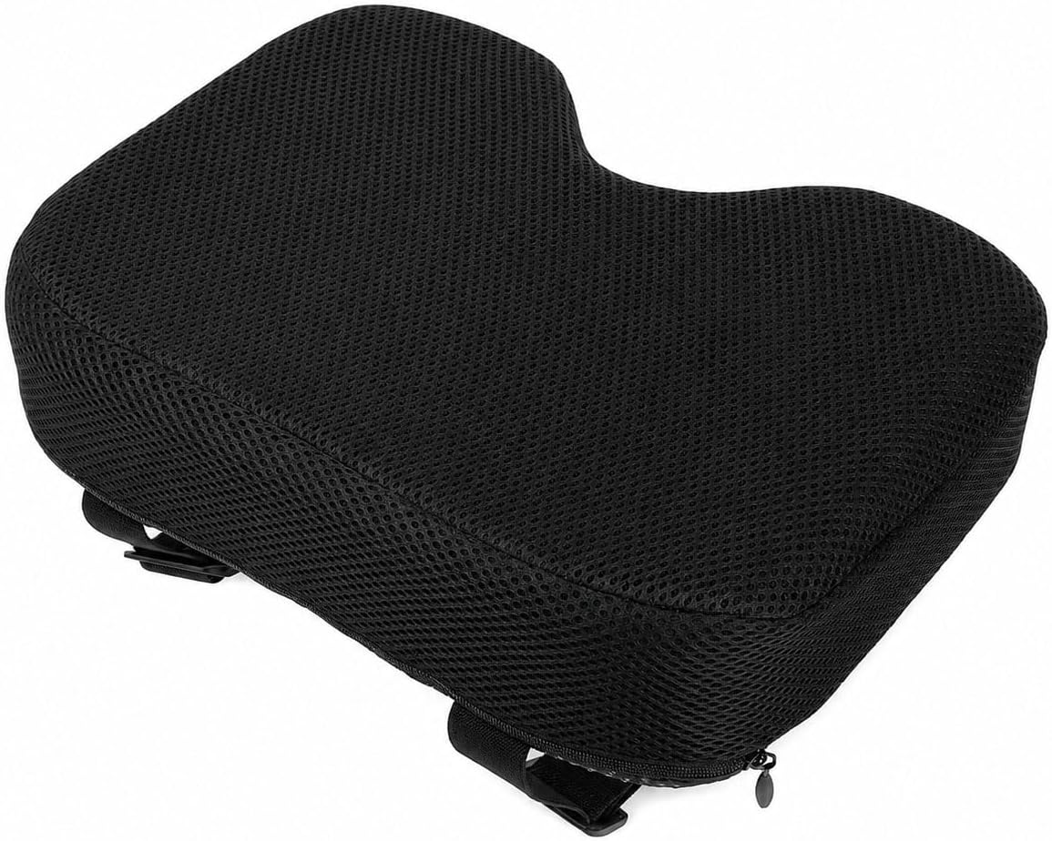 Rowing Machine Seat Cushion for Xterra ERG650W, Black Mesh Seat Pad with Padded Design